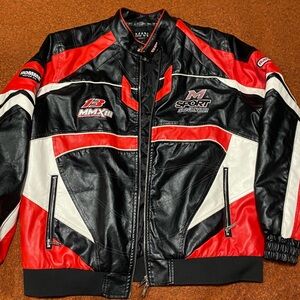 Boohoo - Black & Red Biker Jacket